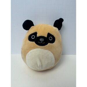 Squishmallows Pug Plush 5" Tan Black Dog Small Stuffed Animal Soft Toy